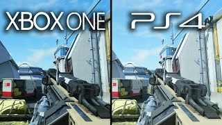 Xbox One vs Playstation 4 Advanced Warfare Graphics Comparison XB1 PS4 Gameplay [upl. by Perdita]