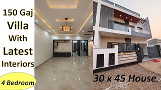 150 Gaj House Design Ideas  30x45 House Design  Newly built 4 bedroom house design [upl. by Aivad]