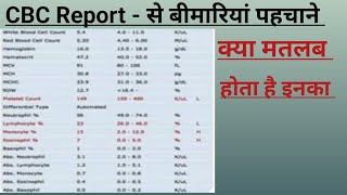 CBC Report  Blood Report  CBC Test  RBC  WBC  Complete Blood Count  Blood Test [upl. by Etyam]