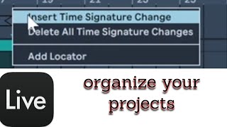 Ableton organization tip time signature changes [upl. by Lissak]