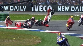 MotoGP™ Assen 2014  Biggest crashes [upl. by Aztilay494]