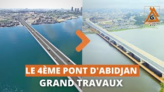 🟠REPORTAGE LE 4ème PONT DABIDJAN  CÔTE DIVOIRE 2023 LES TRAVAUX [upl. by Teage]