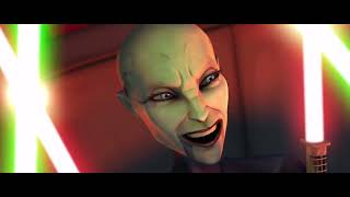 Star Wars The Clone Wars Luminara amp Ahsoka VS Ventress [upl. by Yemiaj]