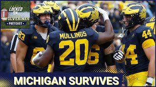 Locked On WOLVERINES POSTCAST Michigan Wolverines HOLD ON To BEAT Minnesota Golden Gophers [upl. by Lucie]