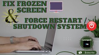 Fix Frozen screen on Windows PC or Force Restart shutdown system  LIKE Share [upl. by Eedissac]