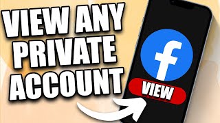 How to View Private Account on Facebook 2024 [upl. by Eniamrej]