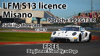 ACC LFM S13 licence  Porsche 992 GT3 R  Misano  FREE beginner friendly setup [upl. by Jedlicka645]