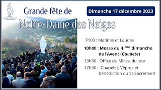 Matines et laudes du dimanche 17 décembre 2023 [upl. by Naimed]