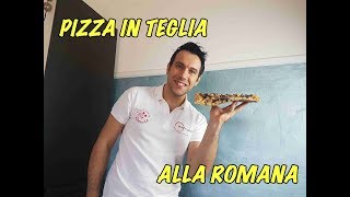 Pizza in teglia alla romana con farro videoricetta [upl. by Oaoj47]