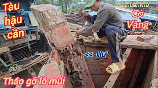 Tàu hậu cần to khủng thay lô mũi và bất ngờ khi tháo gỡ [upl. by Siduhey654]