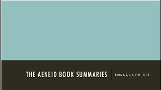 Virgils Aeneid  Summary Part 2 [upl. by Ear280]