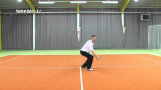 TennislesTV Enkelhandige Backhand Topspin [upl. by Frankhouse716]