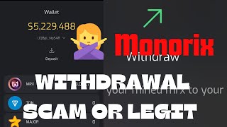 Monorix Airdrop Withdrawal Steps Scam or Legit  Full Distribution Guide [upl. by Anyela]