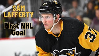 Sam Lafferty 37 Pittsburgh Penguins first NHL goal Oct 12 2019 [upl. by Buyse]