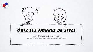 QUIZ  Teste tes connaissances sur les figures de style [upl. by Nanerb]