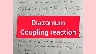 Diazonium Coupling reaction and mechanism ll Msc chemistry ll Bsc Chemistry [upl. by Rosmarin153]