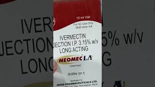 Ivermectin Injection Veterinary Medicine short veterinary veterinarymedicine [upl. by Antrim783]