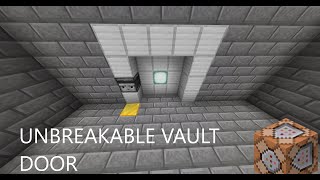 How to make a unbreakable door in MinecraftBEDROCK [upl. by Rebmit]