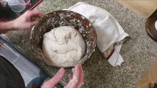 Tartine Basic Country Bread  Step 4  Turn and Fold [upl. by Burnham558]