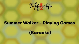 Summer Walker  Playing Games Karaoke [upl. by Alhak476]