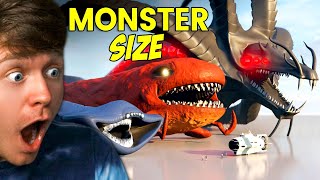 GIANT SCP MONSTERS amp SEA MONSTERS SIZE COMPARISON [upl. by Zubkoff355]