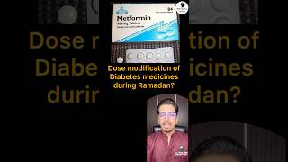 Dose modification during Ramadan diabetes metformin ramadan [upl. by Akinorev]