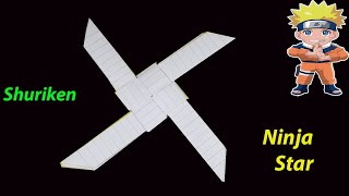 How to Make a Paper Shuriken  Origami Ninja Star [upl. by Ehlke]