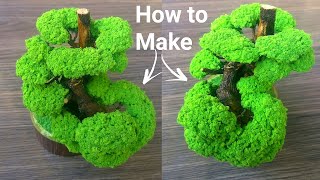 How to Make This Bonsai Tree at home  Very Beautiful Bonsai Model DIY  Realistic Bonsai Craft [upl. by Avenej]