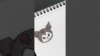 How to make kuromi sticker kuromi kids diy [upl. by Maisie279]