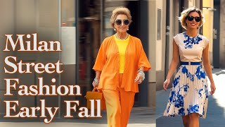 🔥 Beautiful Italian Street Fashion September 2024 Unique Fall Outfits from Milan Fashion VLOG [upl. by Remy]