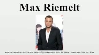 Max Riemelt [upl. by Aitekram328]