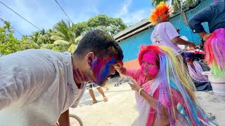 শুভ হলি ❤️ Happy Holi 2024 Part1  Maa Diglipur Vlogs [upl. by Francesco]