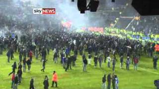 Birmingham City vs Aston Villa Pitch Invasion [upl. by Jegger]