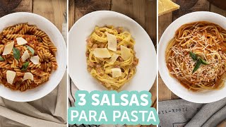 3 Salsas para Pasta  Kiwilimón [upl. by Aekerly]