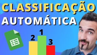 Como fazer classificação no Google Sheets  Planilhas Google [upl. by Koerlin]