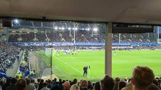 Lower Visitors Block at Goodison Park  Fulham vs Everton [upl. by Harve]