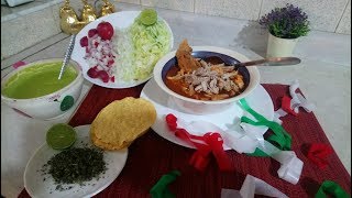 El mejor Pozole rojo de cerdo  DELICIOSOOO 😋🇲🇽 [upl. by Tychon743]