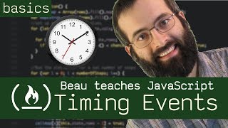 setInterval and setTimeout timing events  Beau teaches JavaScript [upl. by Clementine]