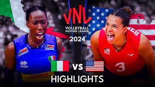 🇮🇹 ITALY vs USA 🇺🇸  Highlights [upl. by Tuinenga]