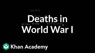 Deaths in World War I  The 20th century  World history  Khan Academy [upl. by Harding]