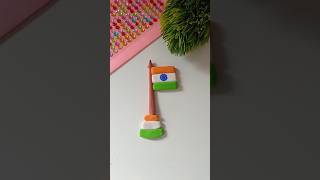 Clay art ideas easy 🇮🇳 hand craft for kids shortsshorthandcraftclayflagtrendingyt [upl. by Aniretak]