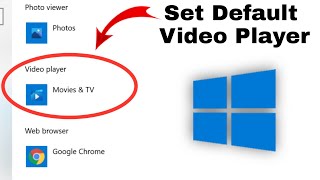 How To Change Default Video Player In Windows 10 [upl. by Kolodgie]