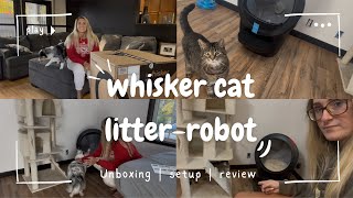 Whisker Cat LitterRobot  Unboxing  Review [upl. by Barvick10]