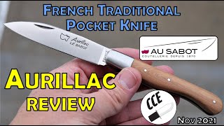 REVIEW of the Aurillac by Au Sabot  Traditional French Slip Joint Pocket Knife [upl. by Ennelram168]