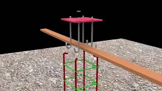 Base Plate Rcc Stub Column Rcc Pad footing Steel Column Nut amp bolts [upl. by Kellie]