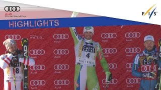 Highlights  Kline celebrates his maiden win in Kvitfjell downhill  FIS Alpine [upl. by Rhea]