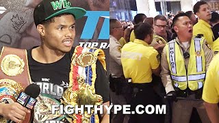 HIGHLIGHTS  SHAKUR STEVENSON CRAZY POSTFIGHT MADNESS VS OSCAR VALDEZ FULL BRAWL amp REACTIONS [upl. by Jovia]