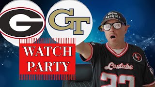 LIVE GEORGIA VS GEORGIA TECH RIVALRY WEEK WATCH PARTY LIVESTREAM [upl. by Francie]