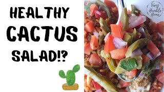 Healthy Mexican Nopales RecipeCactus salad Fat Reducer [upl. by Adnuahsal]