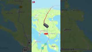 Car travel from Copenhagen to LollandDenmark 🚘 🇩🇰 travelroutes cartravel travelboast map [upl. by Nerol]